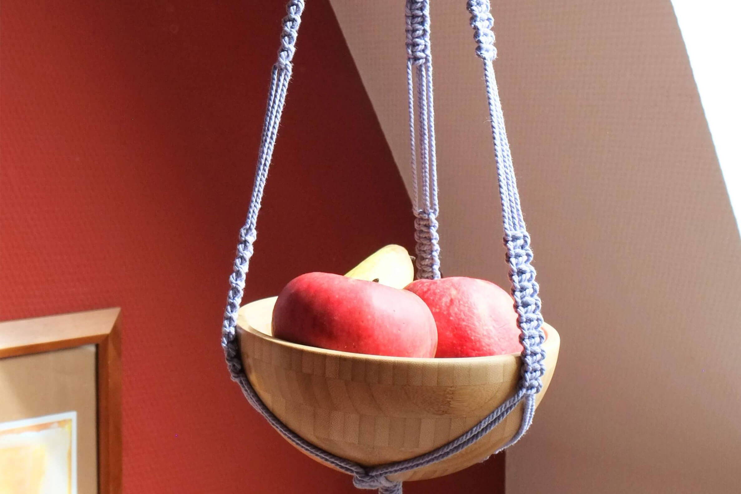 Makramee Obstkorb-Hänger selber machen – Anleitung ▷ Lieblingsgarn