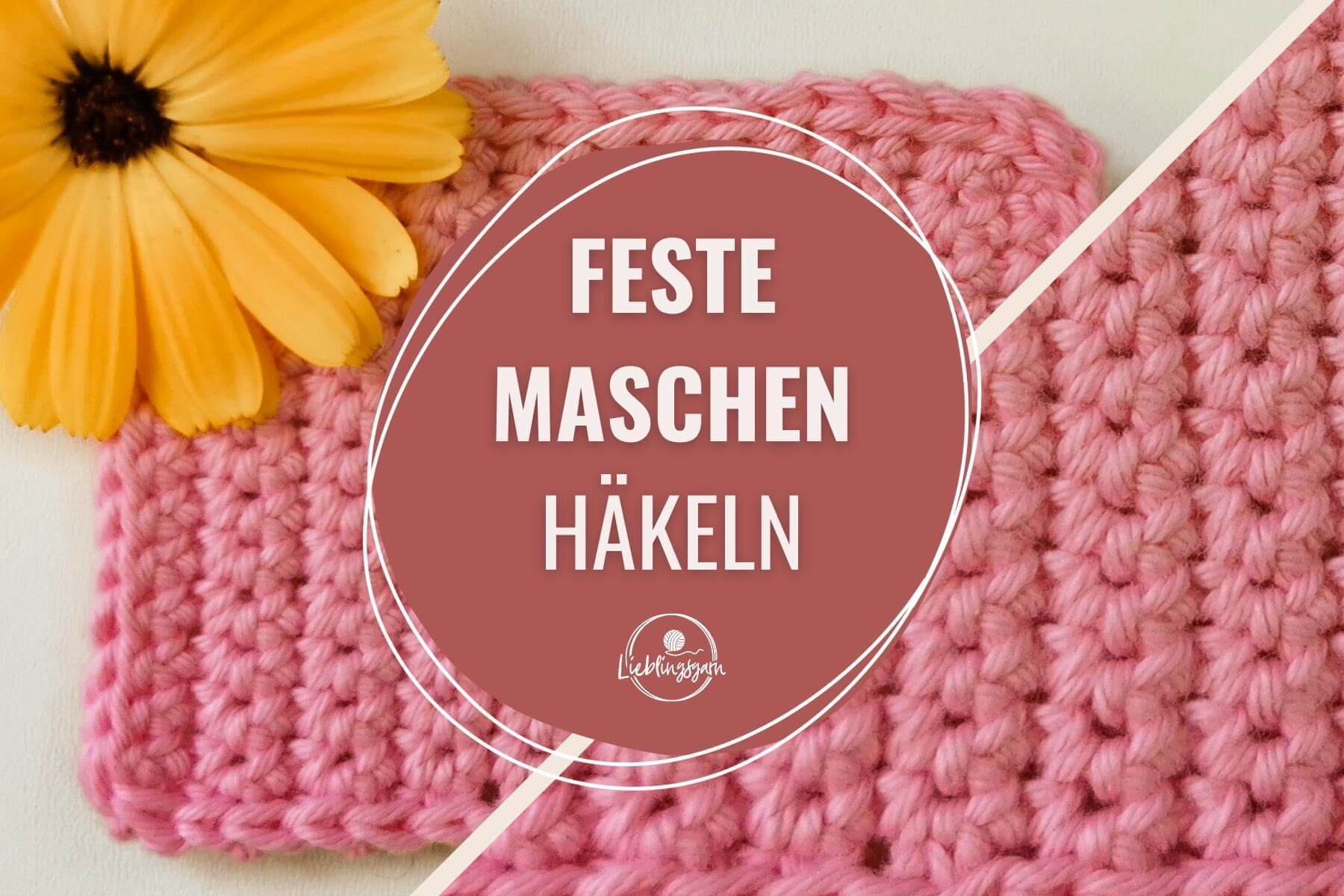 Hkeln mit festen Maschen  lieblingsgarn.de