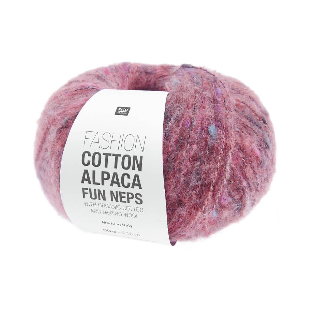 Rico Design 003 - Beere Rico Design Fashion Cotton Alpaca Fun Neps Lieblingsgarn