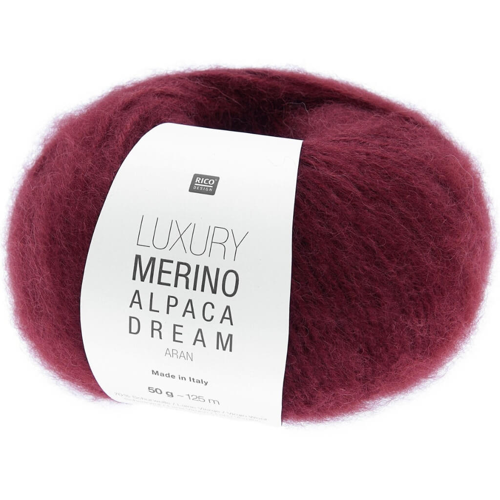 Rico Design 004 - Bordeaux Rico Design Luxury Merino Alpaca Dream aran Lieblingsgarn