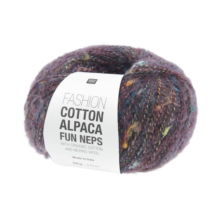 Rico Design 004 - Lila Rico Design Fashion Cotton Alpaca Fun Neps Lieblingsgarn