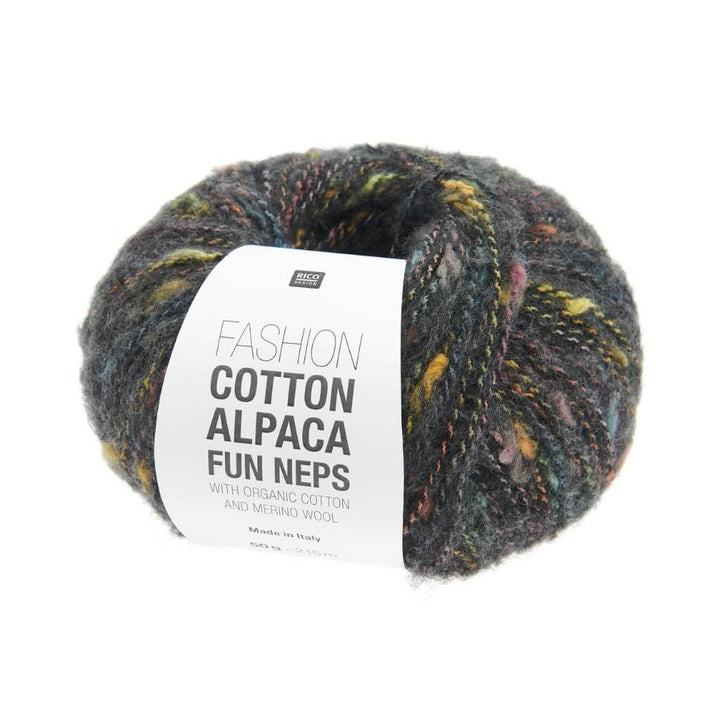 Rico Design 006 - Schwarz Rico Design Fashion Cotton Alpaca Fun Neps Lieblingsgarn