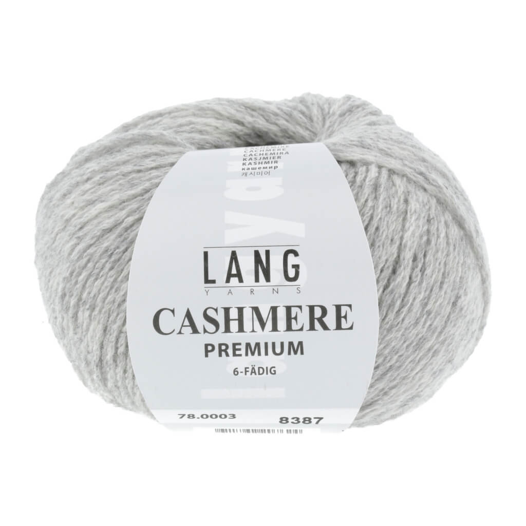 Lang Yarns 78.0003 - Silbergrau Mélange Lang Yarns Cashmere Premium - 25g Lieblingsgarn