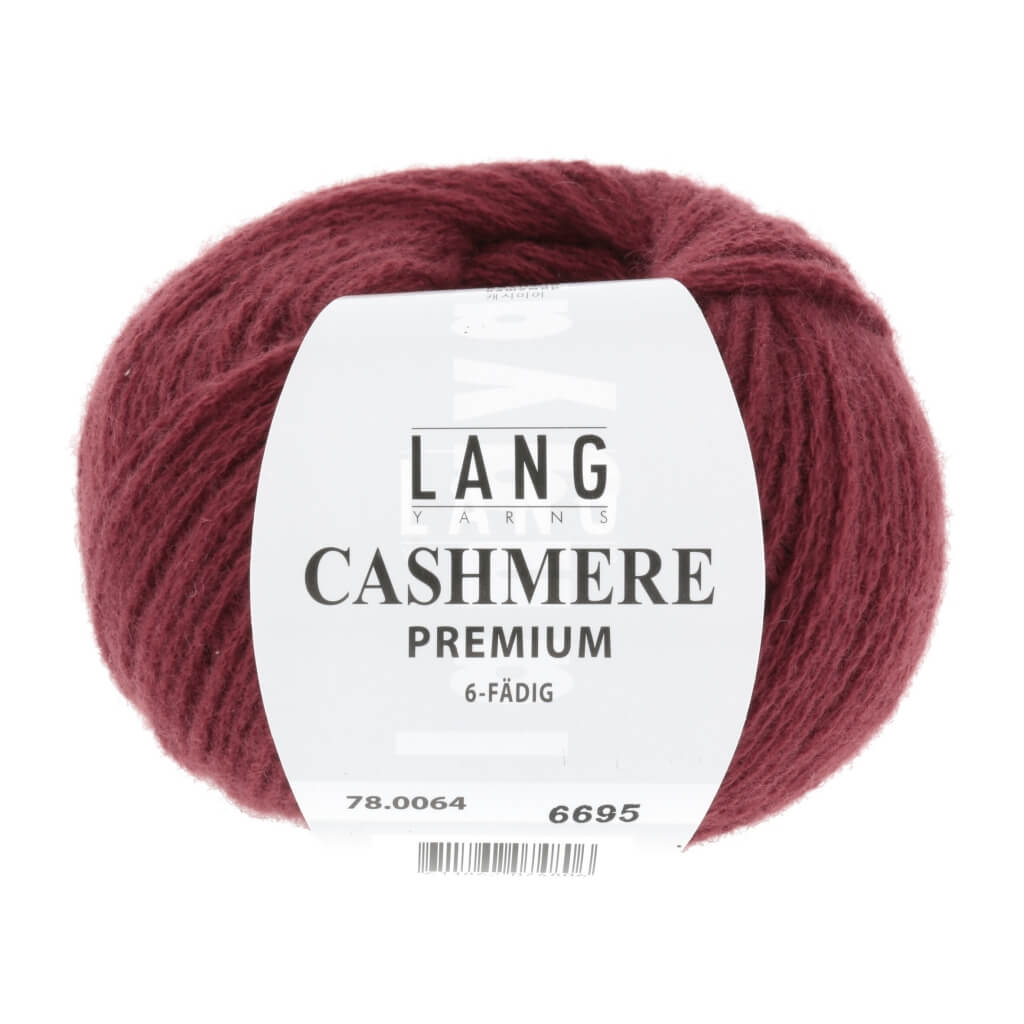 Lang Yarns 78.0064 - Bordeaux Mélange Lang Yarns Cashmere Premium - 25g Lieblingsgarn