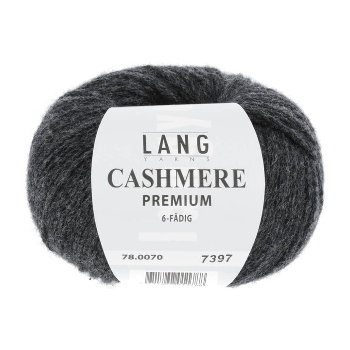 Lang Yarns 78.0070 - Anthrazit Mélange Lang Yarns Cashmere Premium - 25g Lieblingsgarn