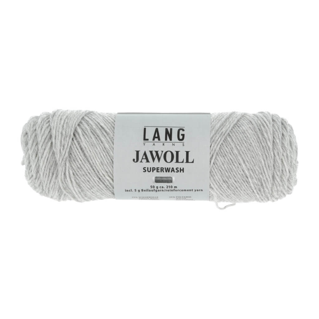 Lang Yarns 83.0023 - Hellgrau Mélange Lang Yarns Jawoll - 50g Lieblingsgarn
