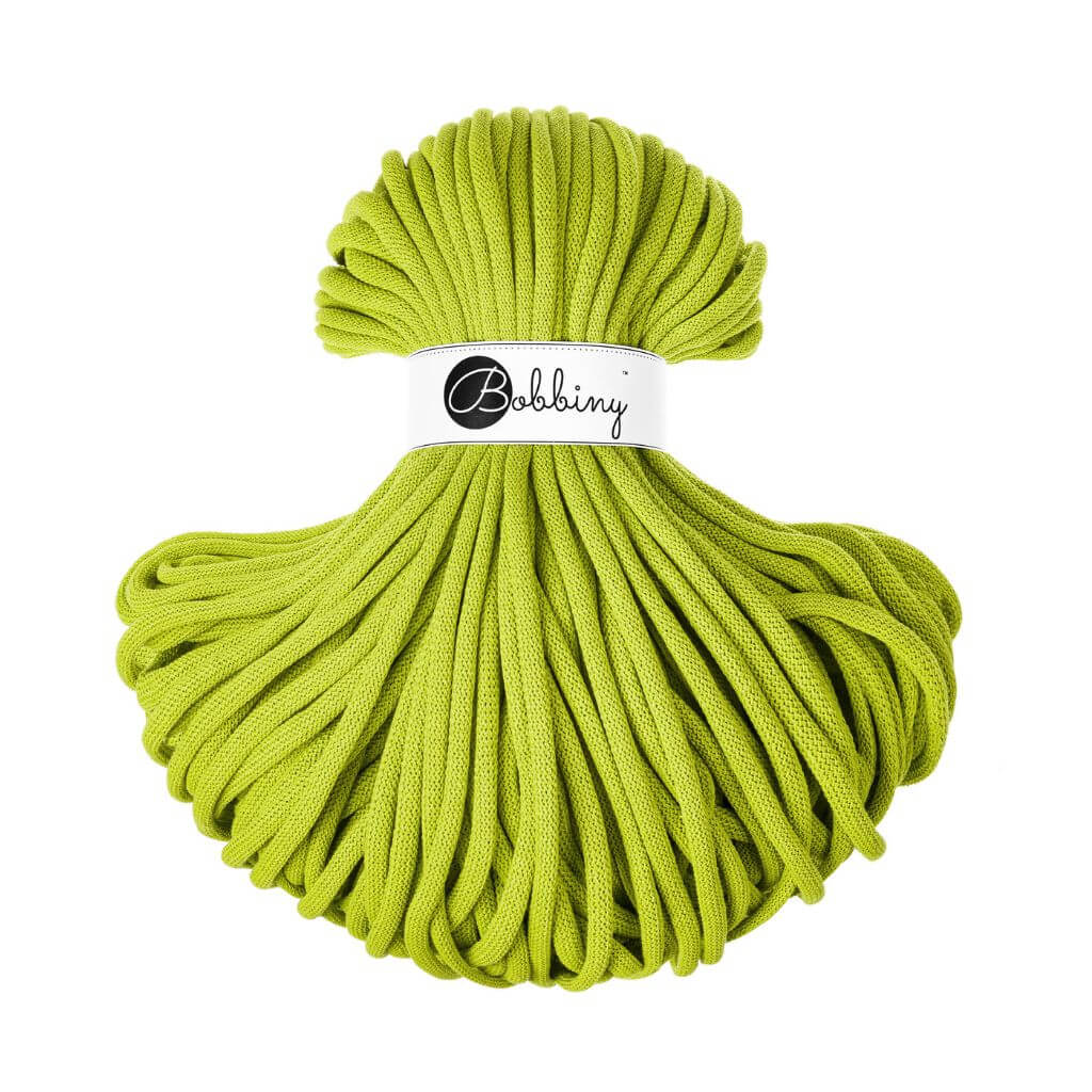 Bobbiny Dopamine Lime Bobbiny 9mm Jumbo Kordel Lieblingsgarn