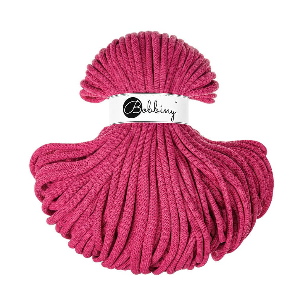 Bobbiny Dopamine Pink Bobbiny 9mm Jumbo Kordel Lieblingsgarn