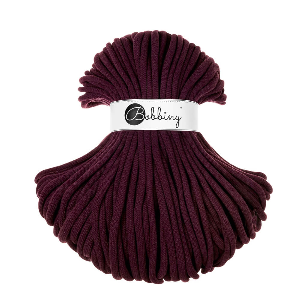 Bobbiny Burgundy Bobbiny 9mm Jumbo Kordel Lieblingsgarn