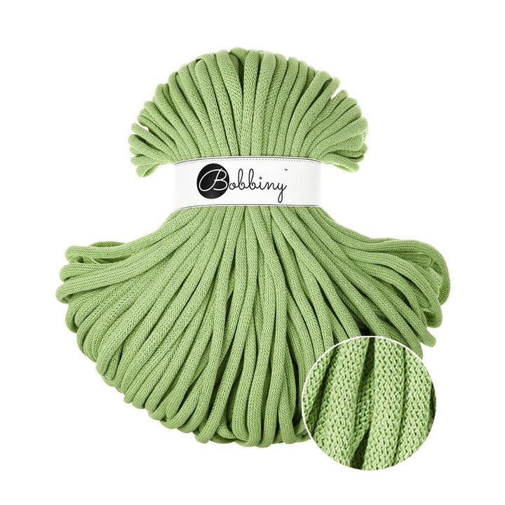 Bobbiny Unicolor Matcha Bobbiny 9mm Jumbo Kordel Lieblingsgarn