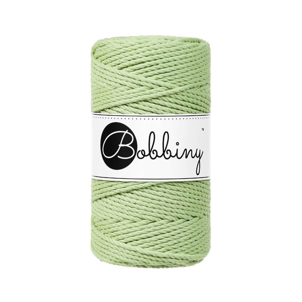 Bobbiny Matcha Bobbiny Makramee Garn 3mm gedreht Lieblingsgarn