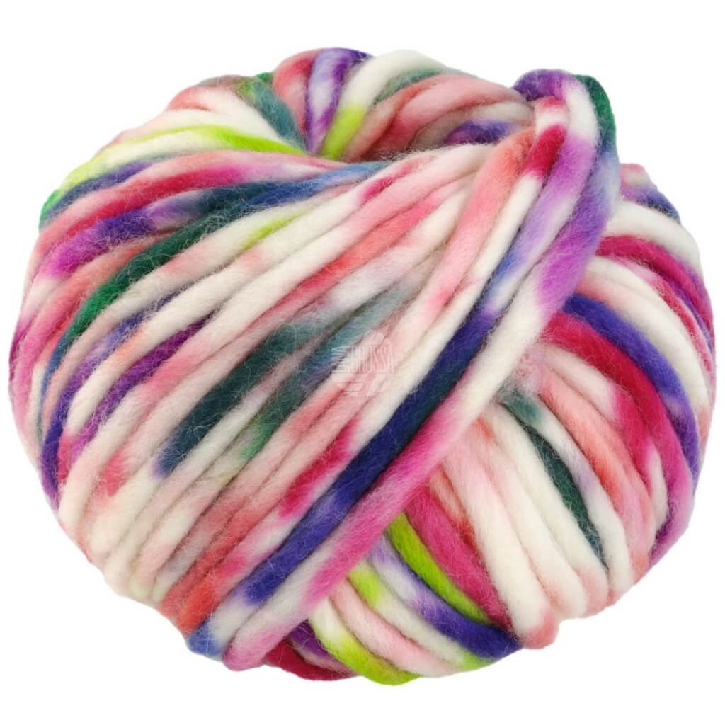 Lana Grossa Confetti 2 - Erdbeer/Viola/Fuchsia/Grün/Blau/Weiß Lieblingsgarn