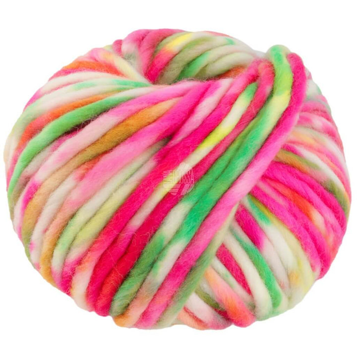Lana Grossa Confetti 3 - Weiß/Neonpink/Gelb/Neongrün/Neonorange/Jade Lieblingsgarn