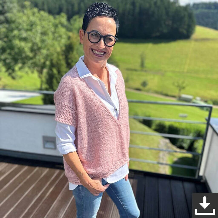Kerstin Ritter Pullunder Ros V-Neck Strickanleitung - Kerstin Ritter (PDF) Lieblingsgarn