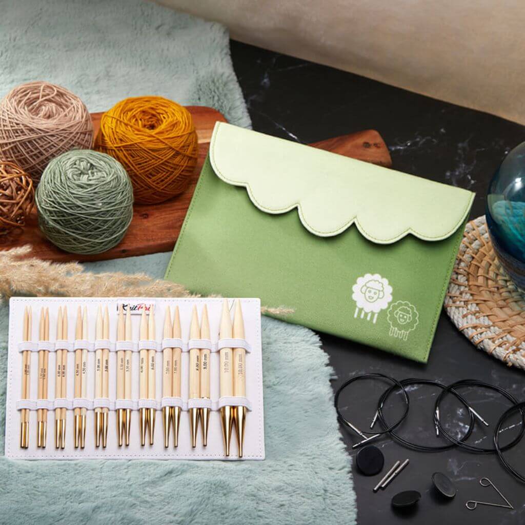 KnitPro KnitPro Bamboo Deluxe Nadelspitzen Set Lieblingsgarn