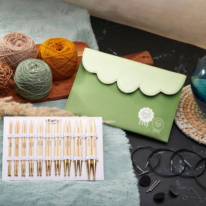 KnitPro KnitPro Bamboo Deluxe Nadelspitzen Set Lieblingsgarn
