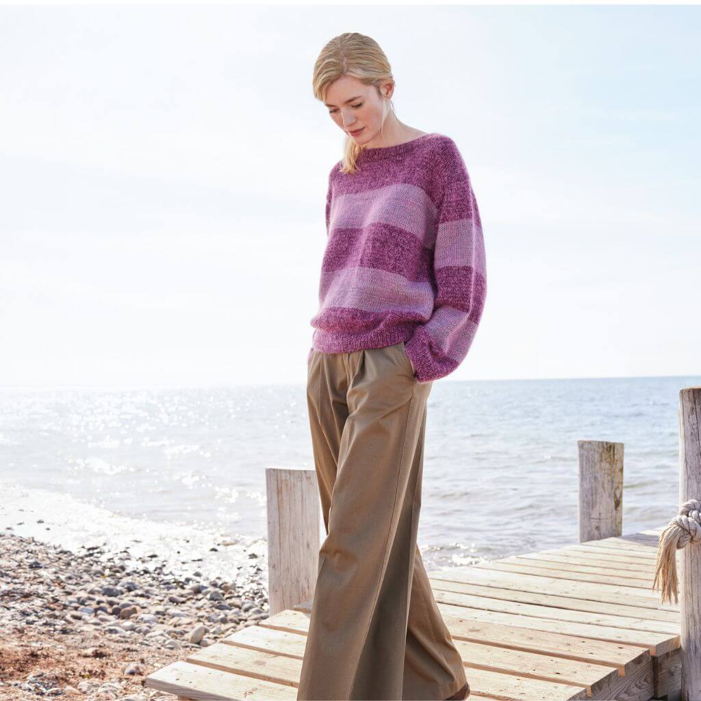 Lana Grossa Gestreifter Pullover Strickanleitung - Lana Grossa (PDF) Lieblingsgarn