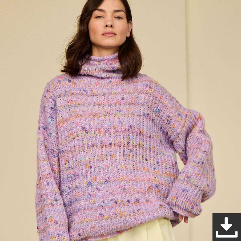 Lana Grossa Rollkragen-Pullover Strickanleitung - Lana Grossa (PDF) Lieblingsgarn