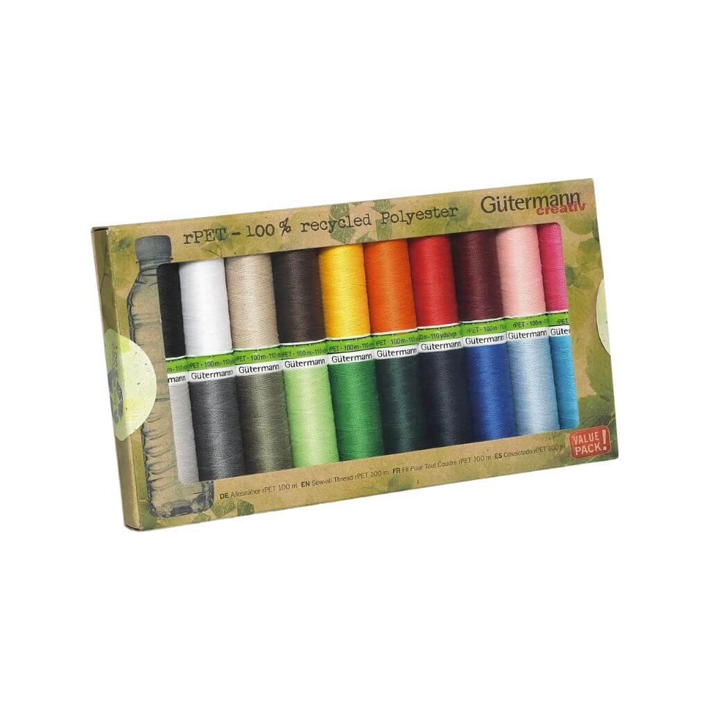 Gütermann Nähfaden-Set rPET - 20 Farben Lieblingsgarn