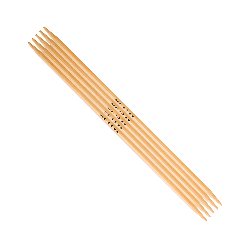 Addi 20 cm / 3,75 Addi Strumpfstricknadeln aus Bambus - 501-7 Lieblingsgarn