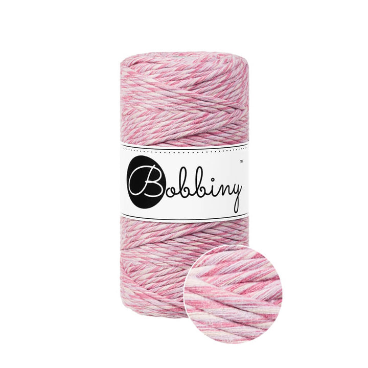 Bobbiny Makramee Garn 3mm Raspberry Shake Lieblingsgarn