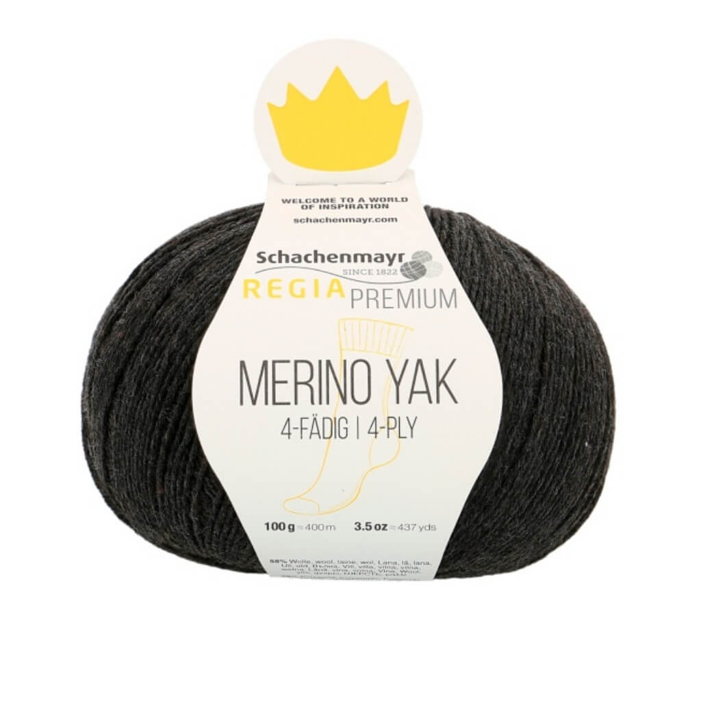 Schachenmayr 7512 - Anthrazit Meliert Schachenmayr Regia Premium Merino Yak Lieblingsgarn