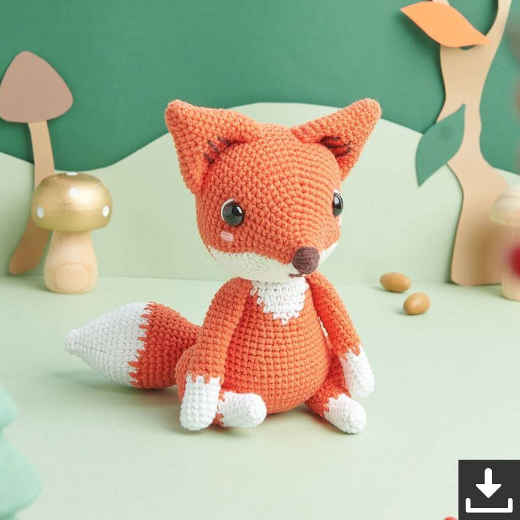 fuchs handschuhe stricken Ricorumi Fuchs Häkelanleitung ▷ lieblingsgarn