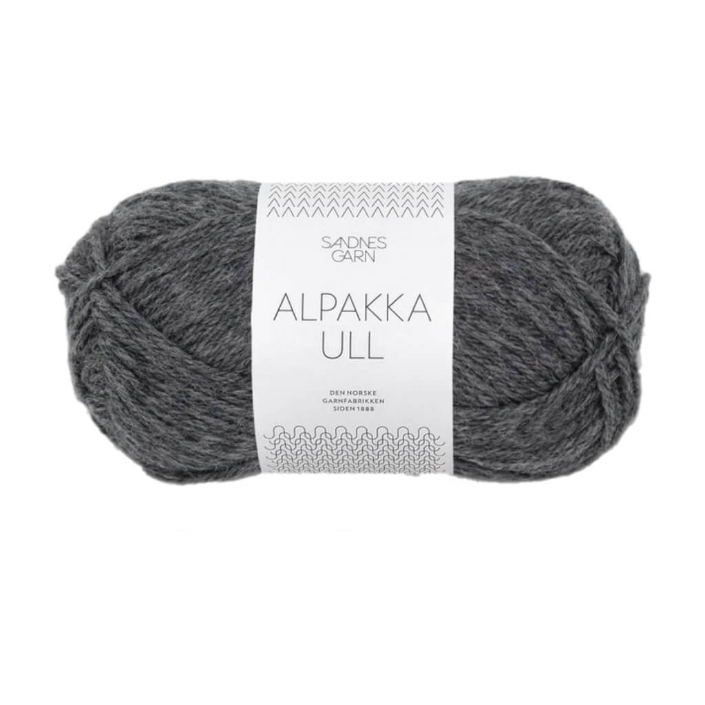 Sandnes Garn Alpakka Ull 50 g 1053 - Mørk Gråmelert Lieblingsgarn