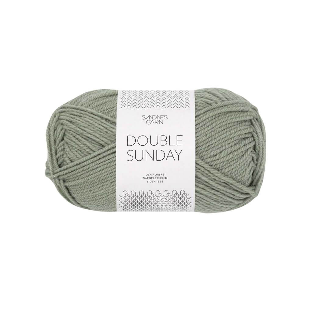 Sandnes Garn Double Sunday - 50g 8521 - Støvet Lys Grønn Lieblingsgarn