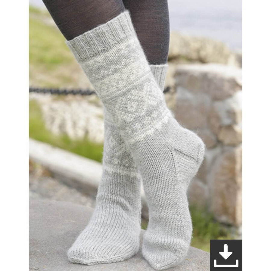 Drops Silver Dreams Socks Strickanleitung - Drops Design (PDF) Lieblingsgarn