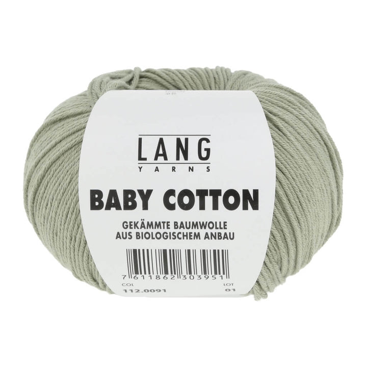 Lang Yarns Baby Cotton 50g 112.0091 - Pastellgrün Lieblingsgarn