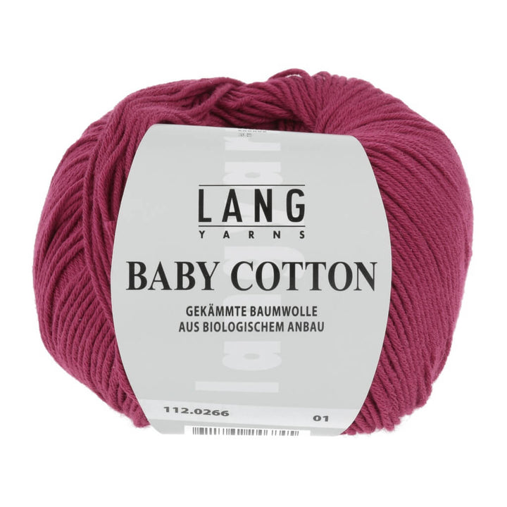 Lang Yarns Baby Cotton 50g 112.0266 - Himbeere Lieblingsgarn