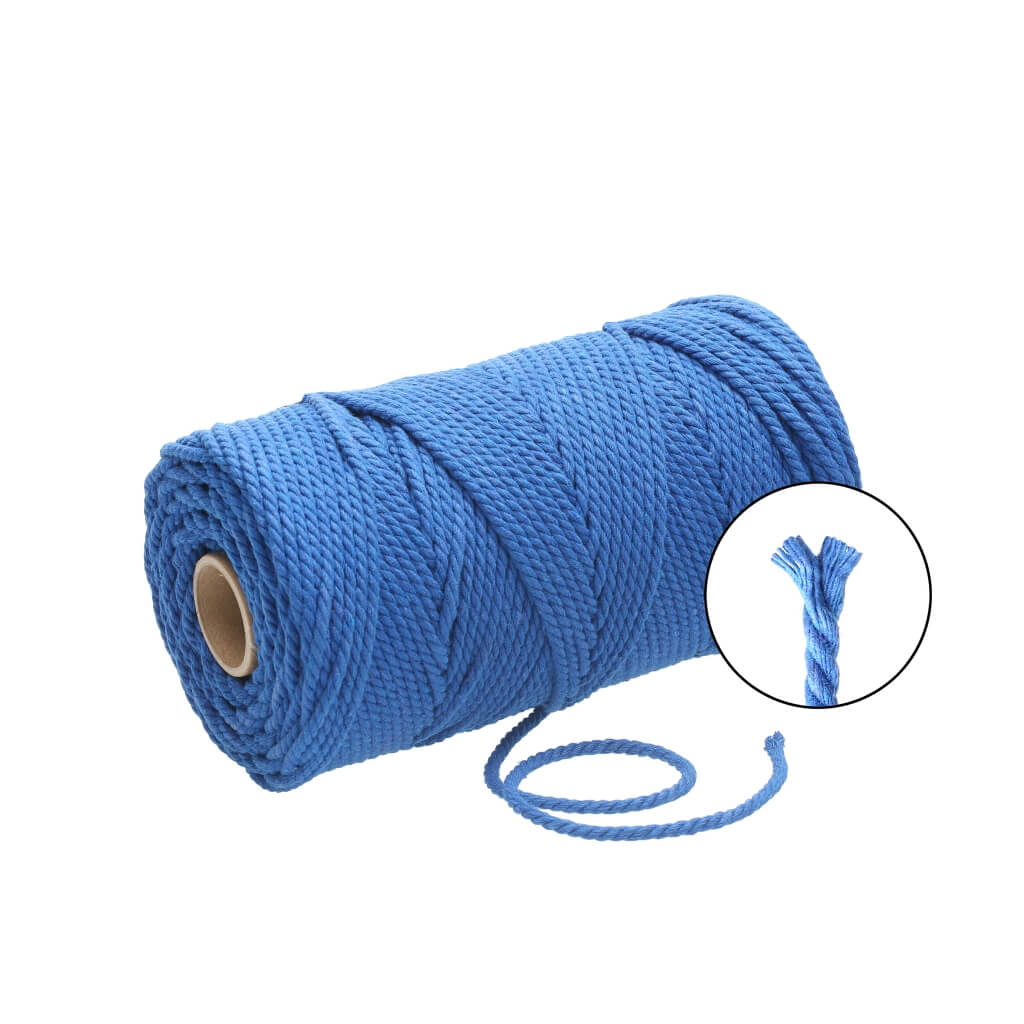 Filani Lieblingsgarn - Makramee Garn 3 mm x 120 m gedreht Royal Blue Lieblingsgarn