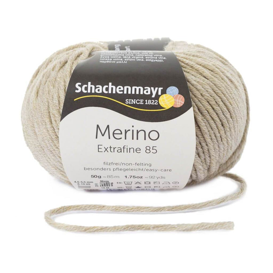 Schachenmayr Merino Extrafine 85 206 - Beige Meliert Lieblingsgarn