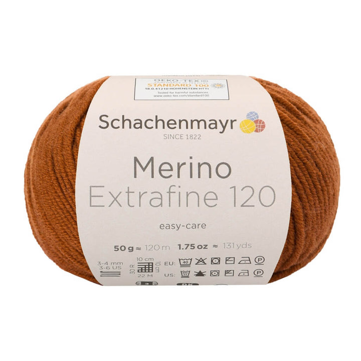 Schachenmayr Merino Extrafine 120 - Merinogarn 110 - Marone Lieblingsgarn