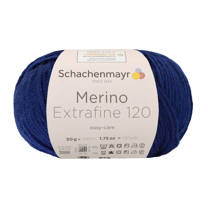 Schachenmayr Merino Extrafine 120 - Merinogarn 158 - Deep Blue Lieblingsgarn