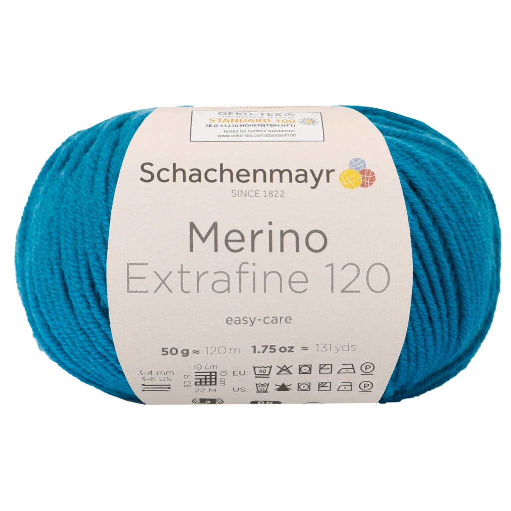 Schachenmayr Merino Extrafine 120 - Merinogarn 169 - Petrol Lieblingsgarn