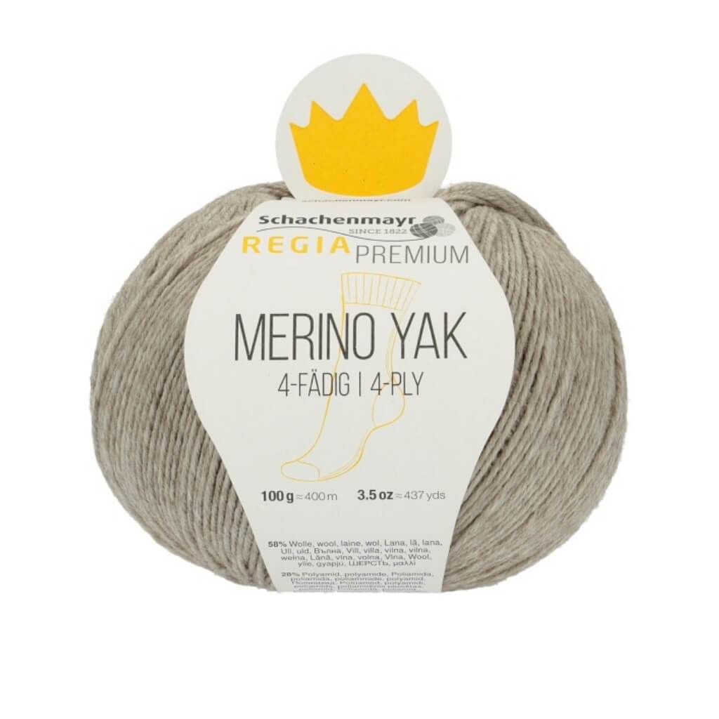 Schachenmayr Regia Premium Merino Yak 7510 - Beige Meliert Lieblingsgarn