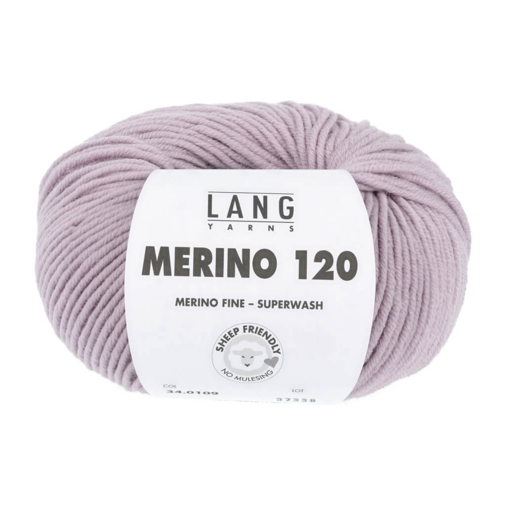 Lang Yarns Merino 120 - 50g 34.0109 - Rosa Matt Lieblingsgarn