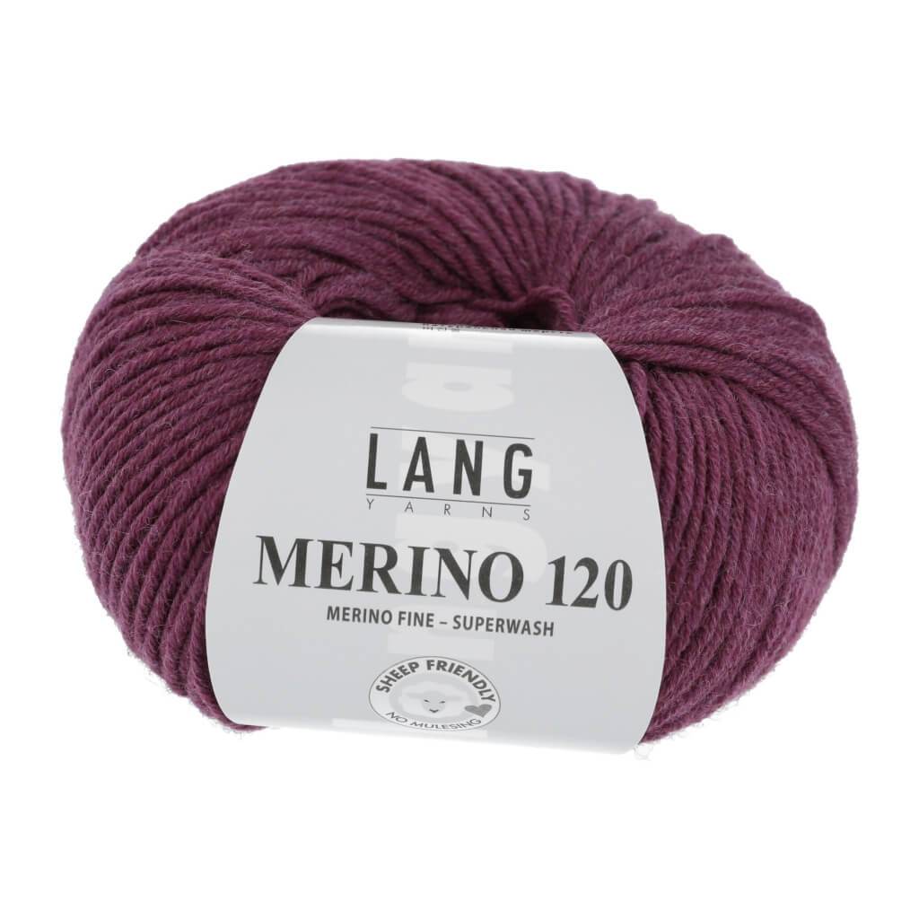 Lang Yarns Merino 120 - 50g 34.0566 - Zyklame Mélange Lieblingsgarn