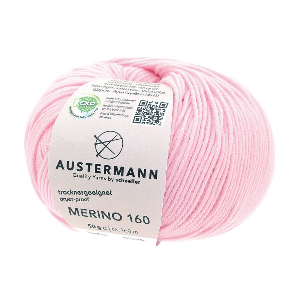 Austermann Merino 160 Exp 50g 211 - Rosa Lieblingsgarn