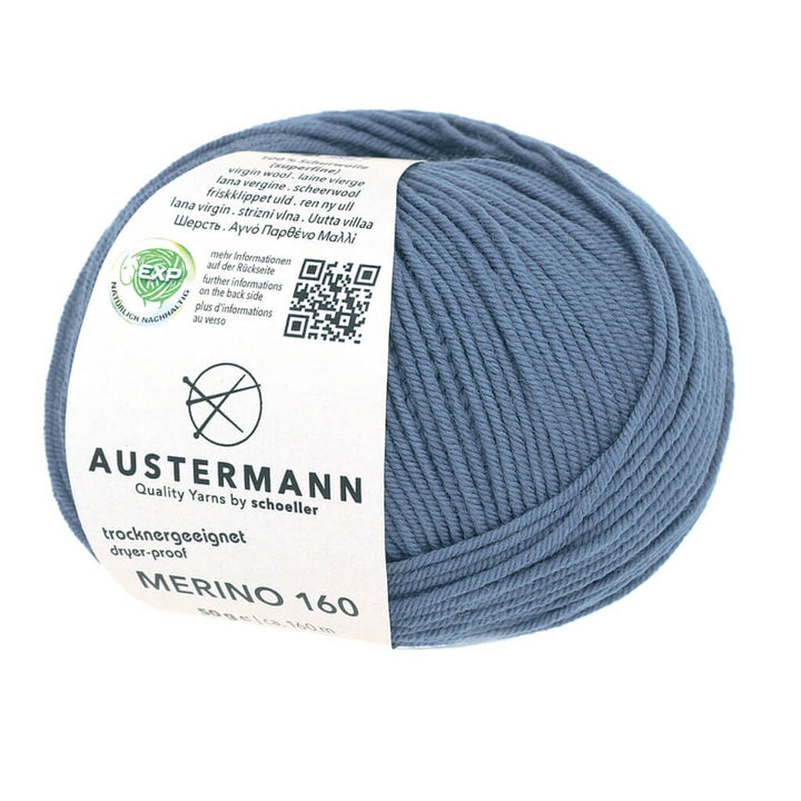 Austermann Merino 160 Exp 50g 223 - Jeans Lieblingsgarn