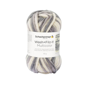 Schachenmayr Wash+Filz-it! Multicolor Filzwolle 50g