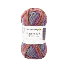 Schachenmayr Wash+Filz-it! Multicolor Filzwolle 50g