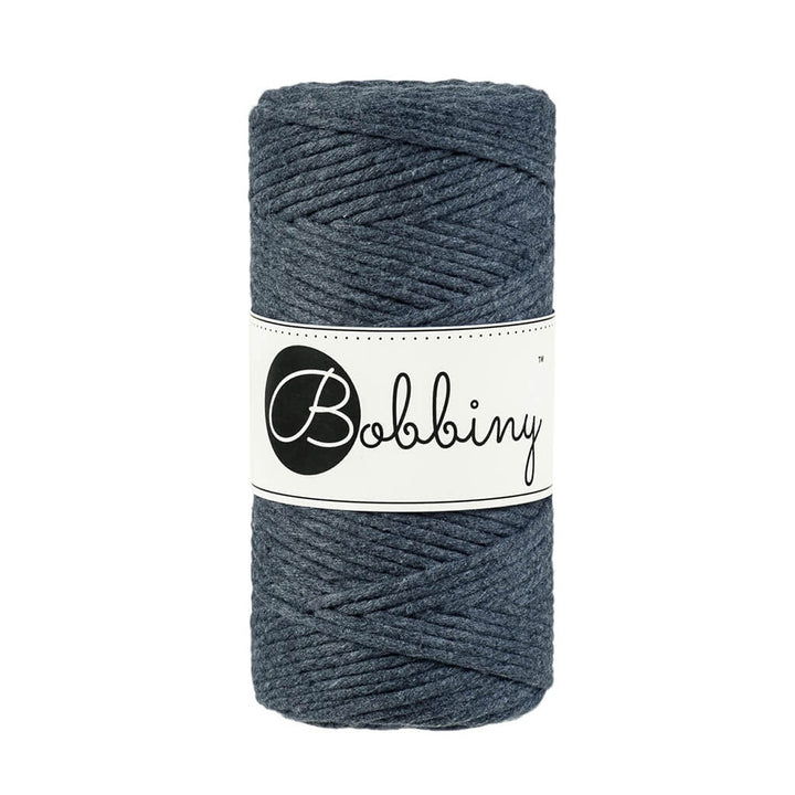 Bobbiny Makramee Garn 3mm Charcoal Lieblingsgarn