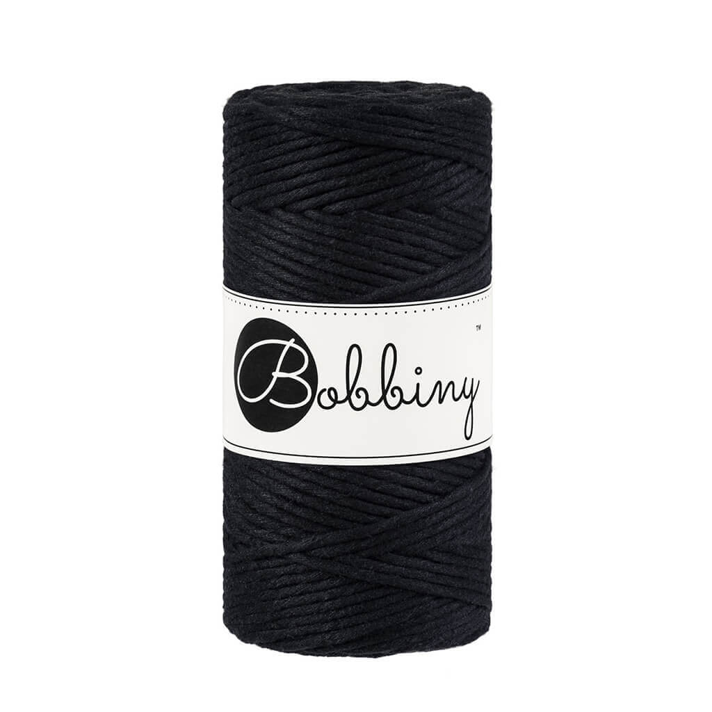 Bobbiny Makramee Garn 3mm Black Lieblingsgarn