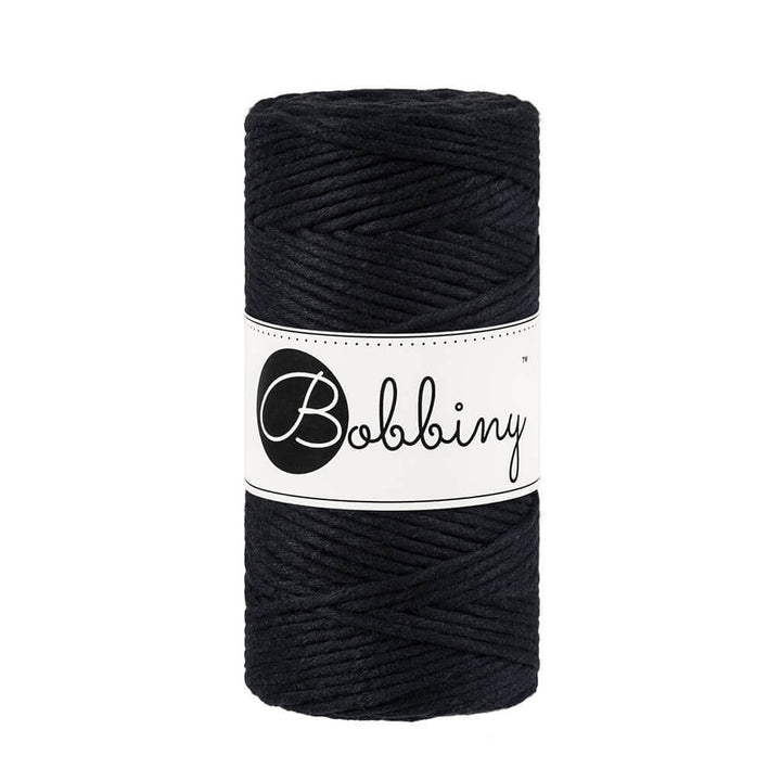 Bobbiny Makramee Garn 3mm Black Lieblingsgarn