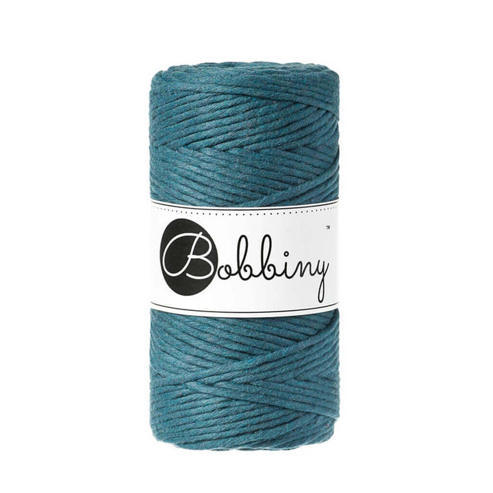 Bobbiny Makramee Garn 3mm Peacock Blue Lieblingsgarn