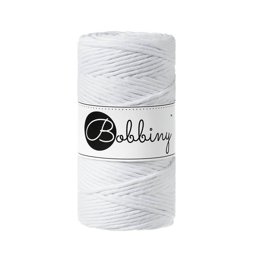 Bobbiny Makramee Garn 3mm White Lieblingsgarn