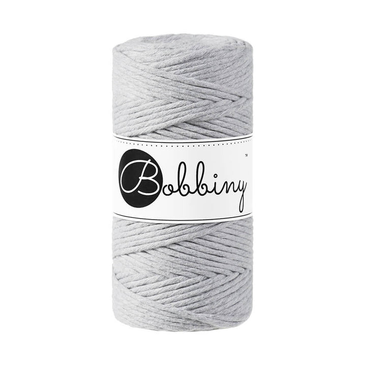 Bobbiny Makramee Garn 3mm Light Grey Lieblingsgarn